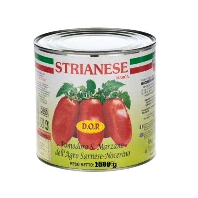 Tomater skalade San Marzano Strianese DOP 2,55 kg
