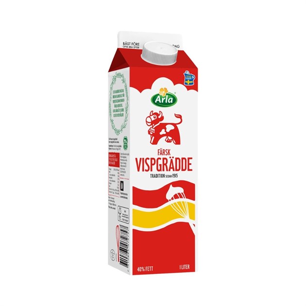 Vispgrädde 40% färsk Arla 1 liter