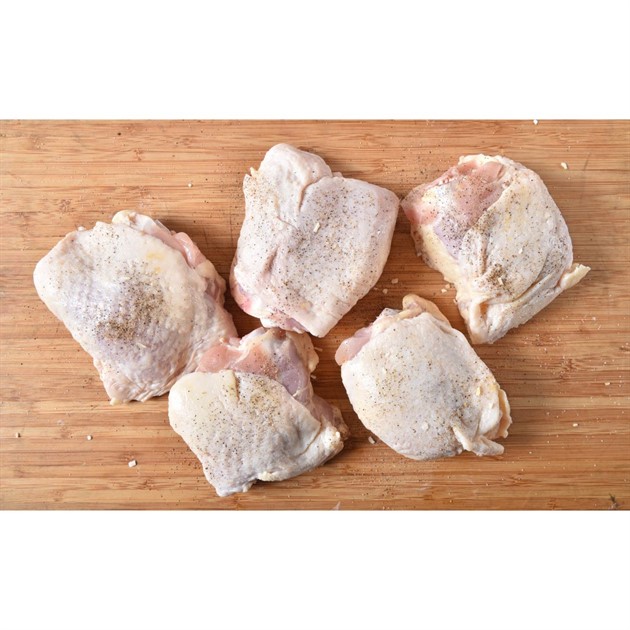 Kycklinglår med skinn fryst kg