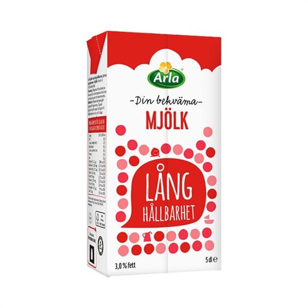 Standardmjölk Arla 5 dl lång hållbaret